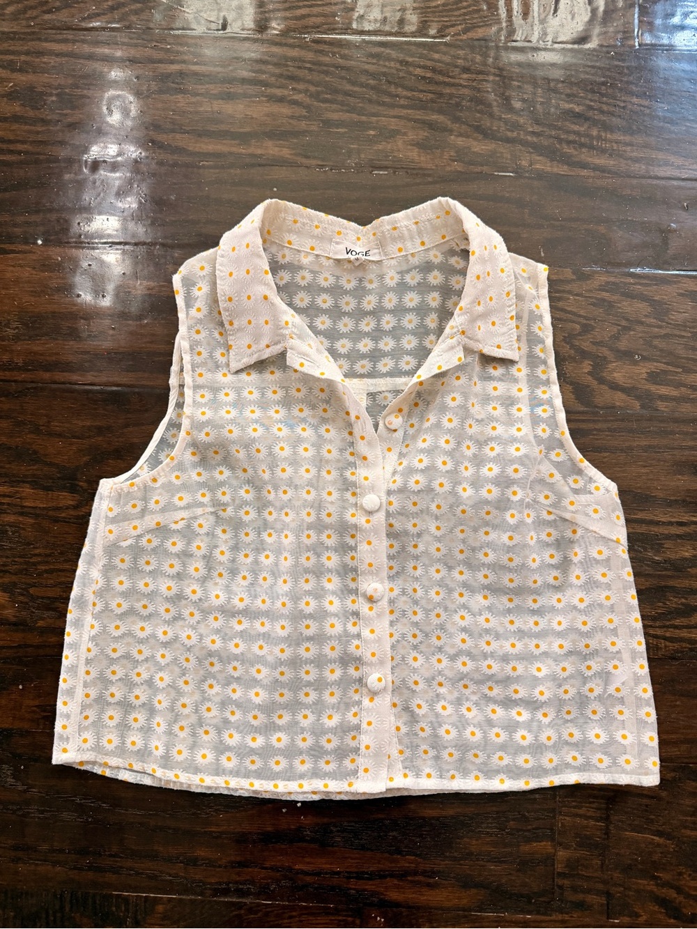 VOGE Women’s Floral Sheer Top